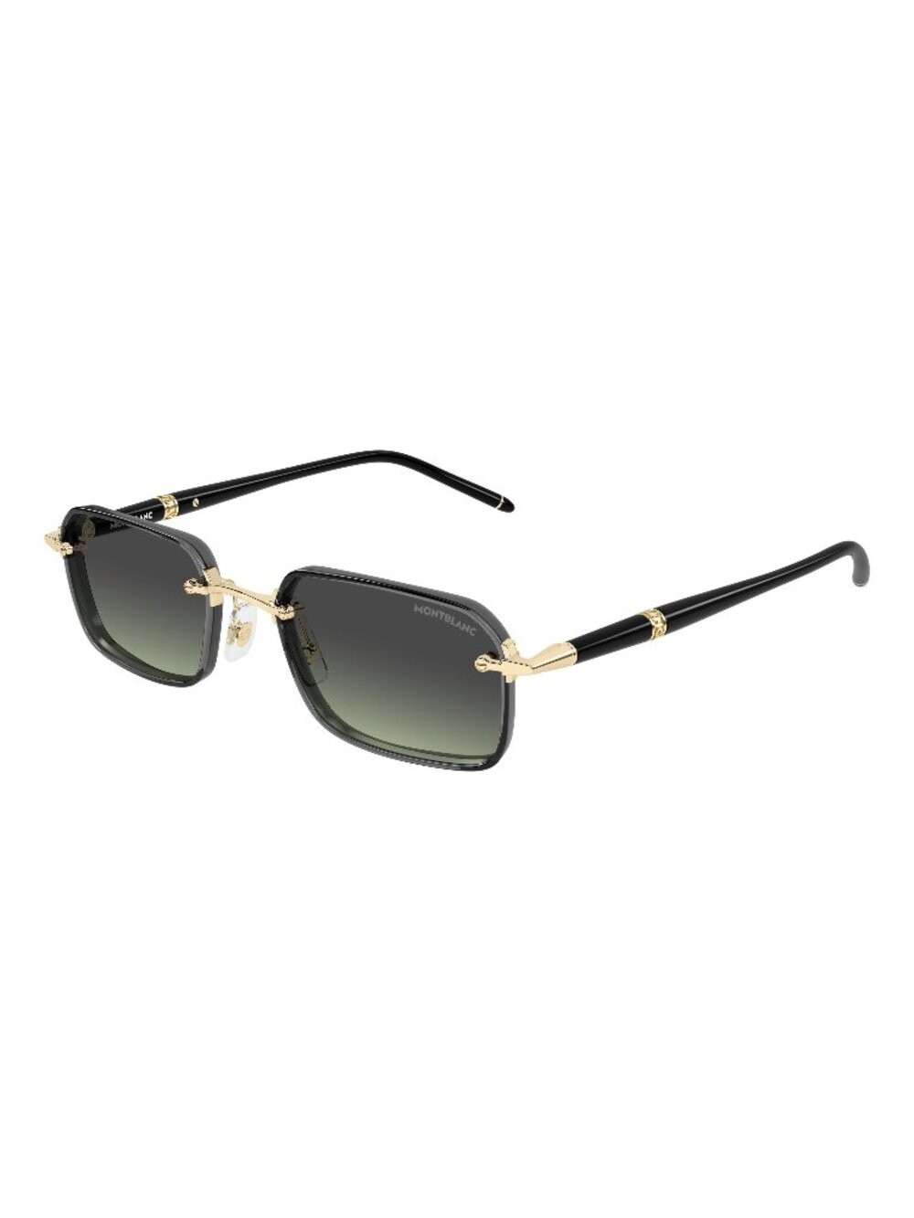New Montblanc Men's Sunglasses Gold Grey Lens Metal Frame MB0483S 004 54